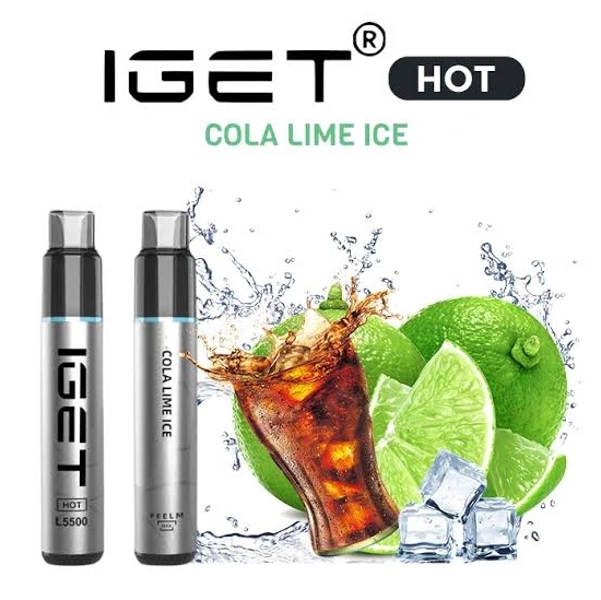 IGET Hot 5500 Puffs - Cola Lime Ice | Disposable Vape: The Ultimate Refreshing Experience in the Australian Vaping Scene