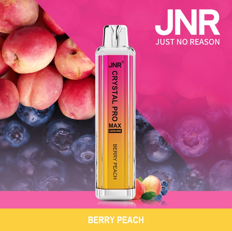 JNR CRYSTAL PROMAX 5000 Puffs - Berry Peach | Disposable Vape: A Smooth Fusion of Innovation and Flavour