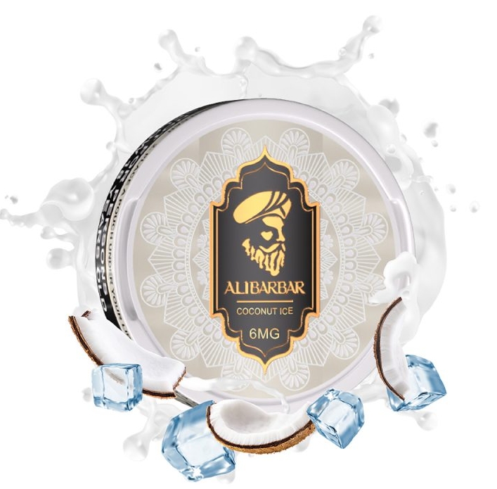 Alibarbar Nicotine Pouches - Coconut Ice: A Fresh Take on Modern Nicotine Enjoyment