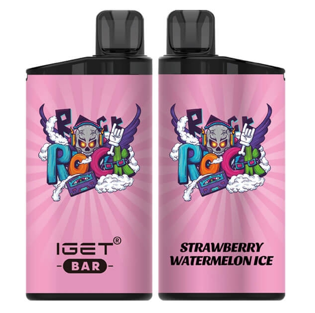 Discover the Refreshing Freedom: Nicotine Free IGET Bar 3500 Puffs Vape - Strawberry Watermelon Ice