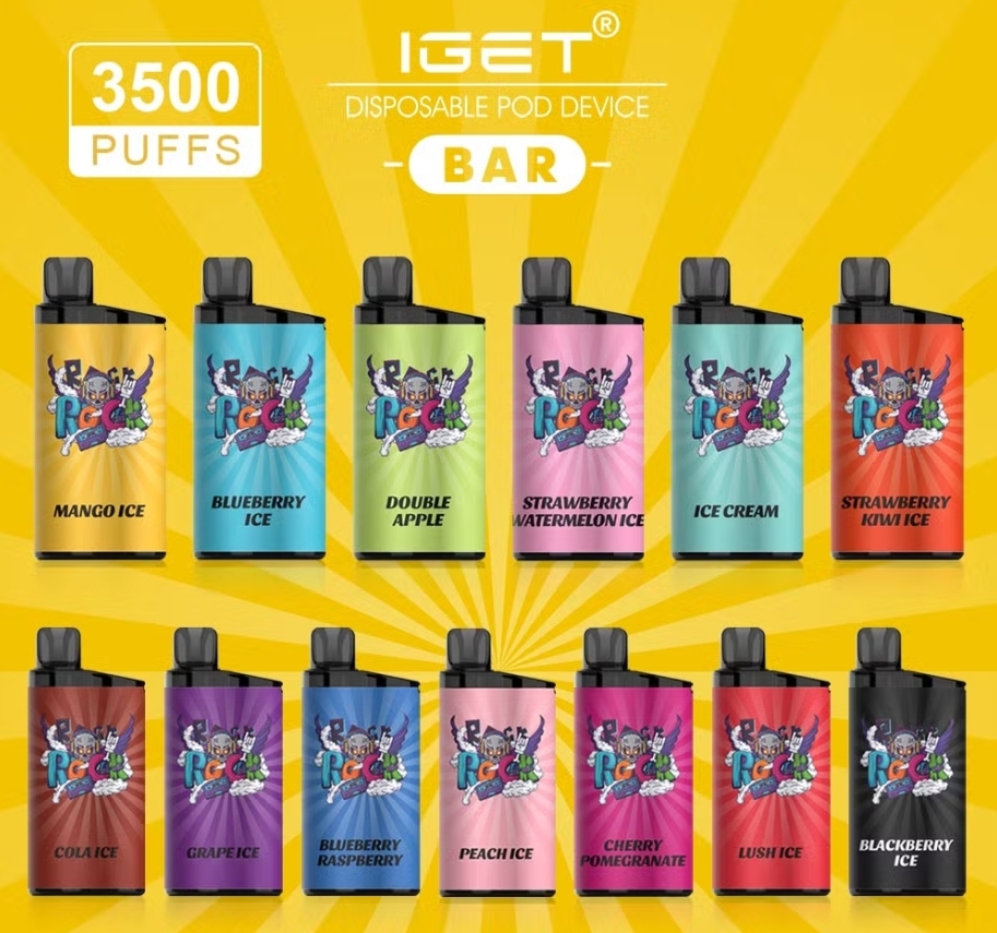 Discover the Refreshing Freedom: Nicotine Free IGET Bar 3500 Puffs Vape - Strawberry Watermelon Ice
