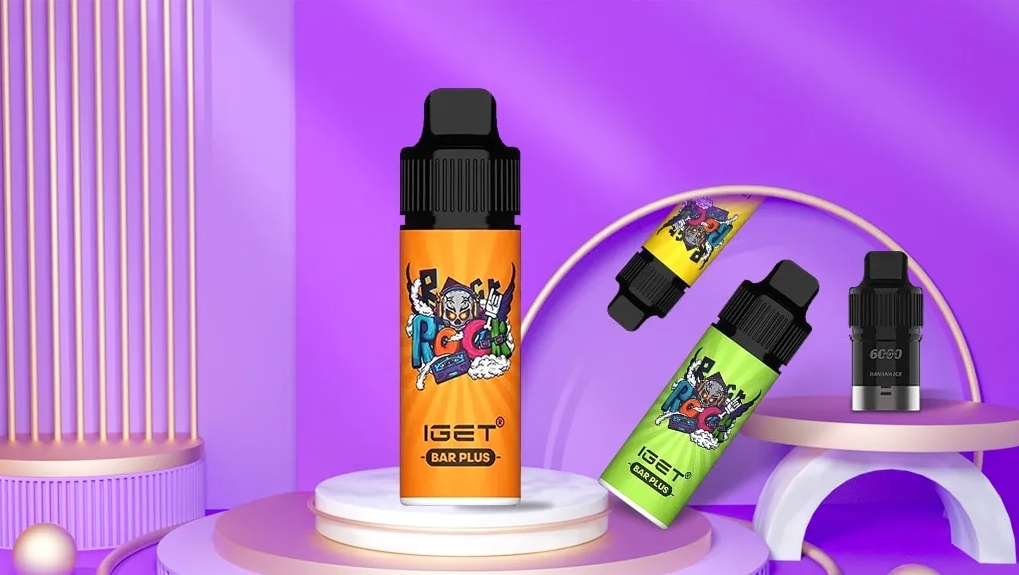 Nicotine Free IGET Bar Plus 6000 Puffs Vape Kit - Watermelon Ice: A Smooth, Flavorful Revolution for Modern Vapers