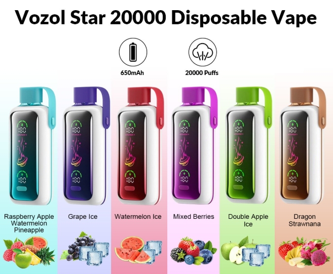 VOZOL STAR 20000 Puffs Disposable Vape – GRAPE ICE: A New Era of Flavor and Performance in the Australian Vaping Scene