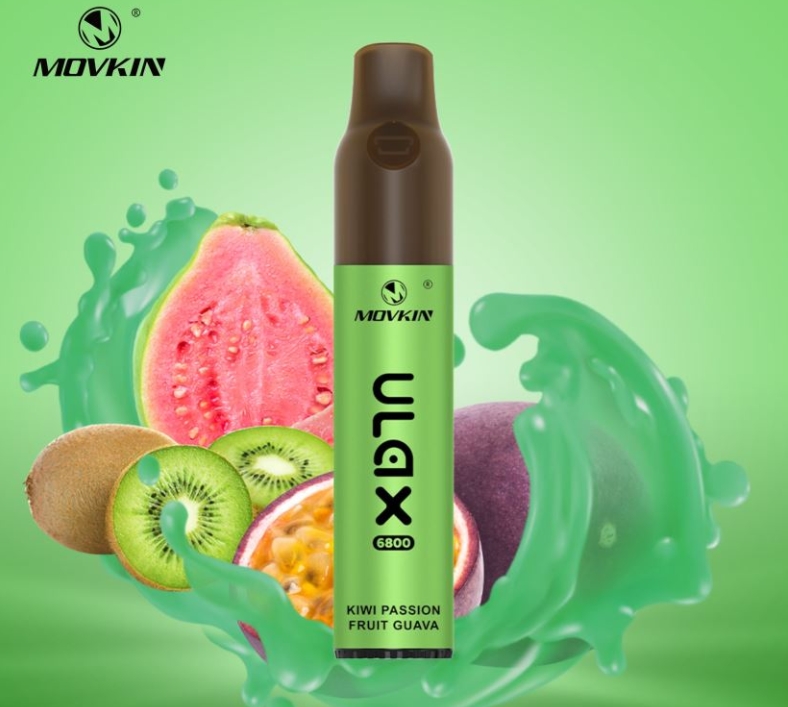 The RandM Movkin Ulax 6800 (Ceramic Coil) Vape - Kiwi Passion Fruit Guava: A Symphony of Aotearoa's Finest